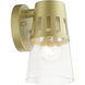 Covington 1 Light 8 inch Soft Gold Outdoor Wall Lantern, Small