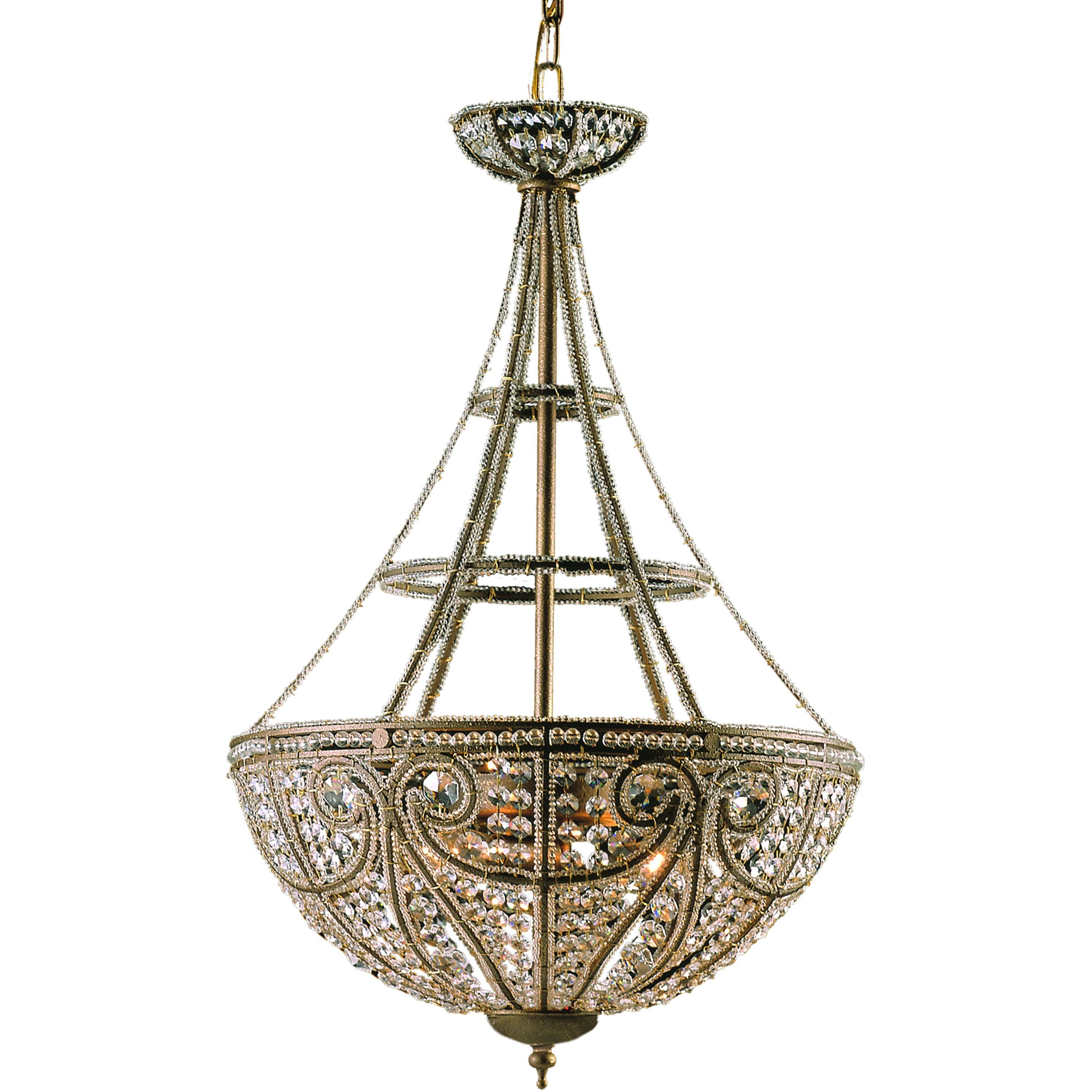 Elizabethan 4 Light 17 inch Dark Bronze Pendant Ceiling Light
