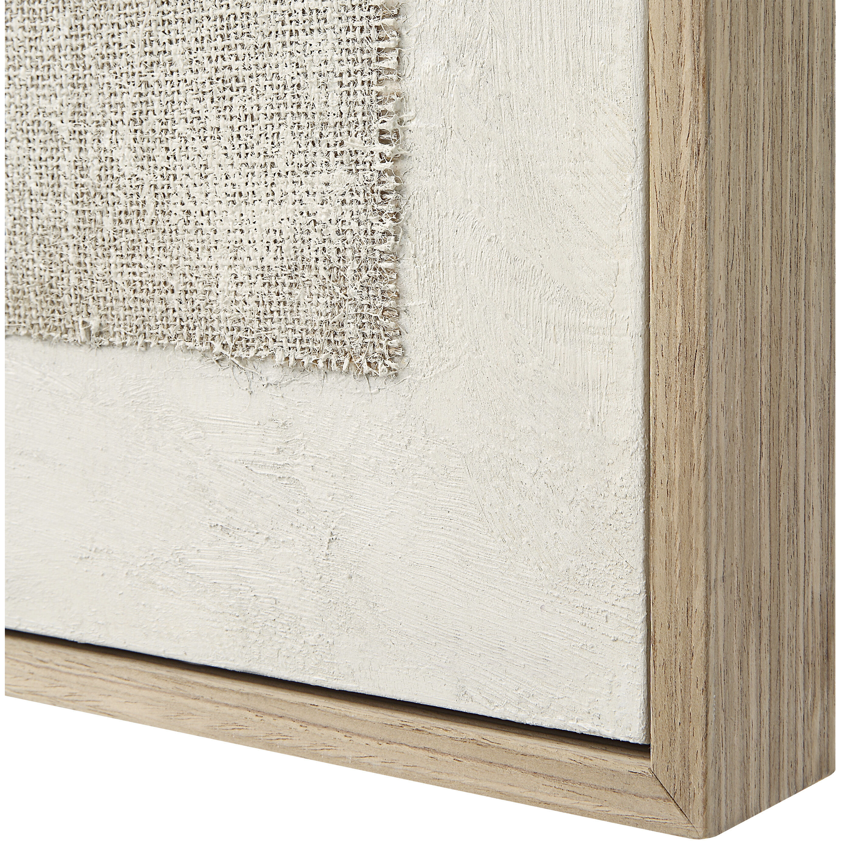 Picardy White/Beige/Grey Canvas Art