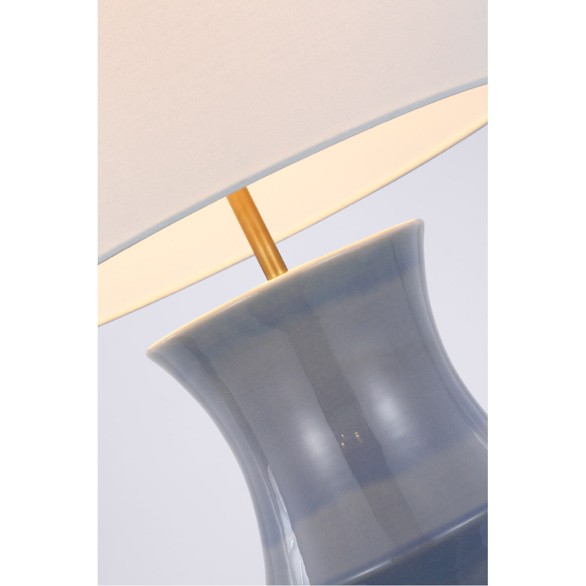 AERIN Marella 33 inch 15 watt Polar Blue Crackle Table Lamp Portable Light, Medium