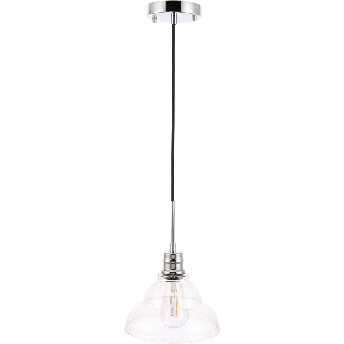 Gil 1 Light 8.5 inch Chrome Pendant Ceiling Light
