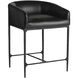 Osbourne 33.5 inch Black and Blackened Iron Counter Stool