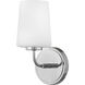 Kline LED 6.75 inch Chrome Bath Light Wall Light