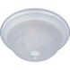Essentials - 584x 1 Light 11.5 inch White Flush Mount Ceiling Light in Marble