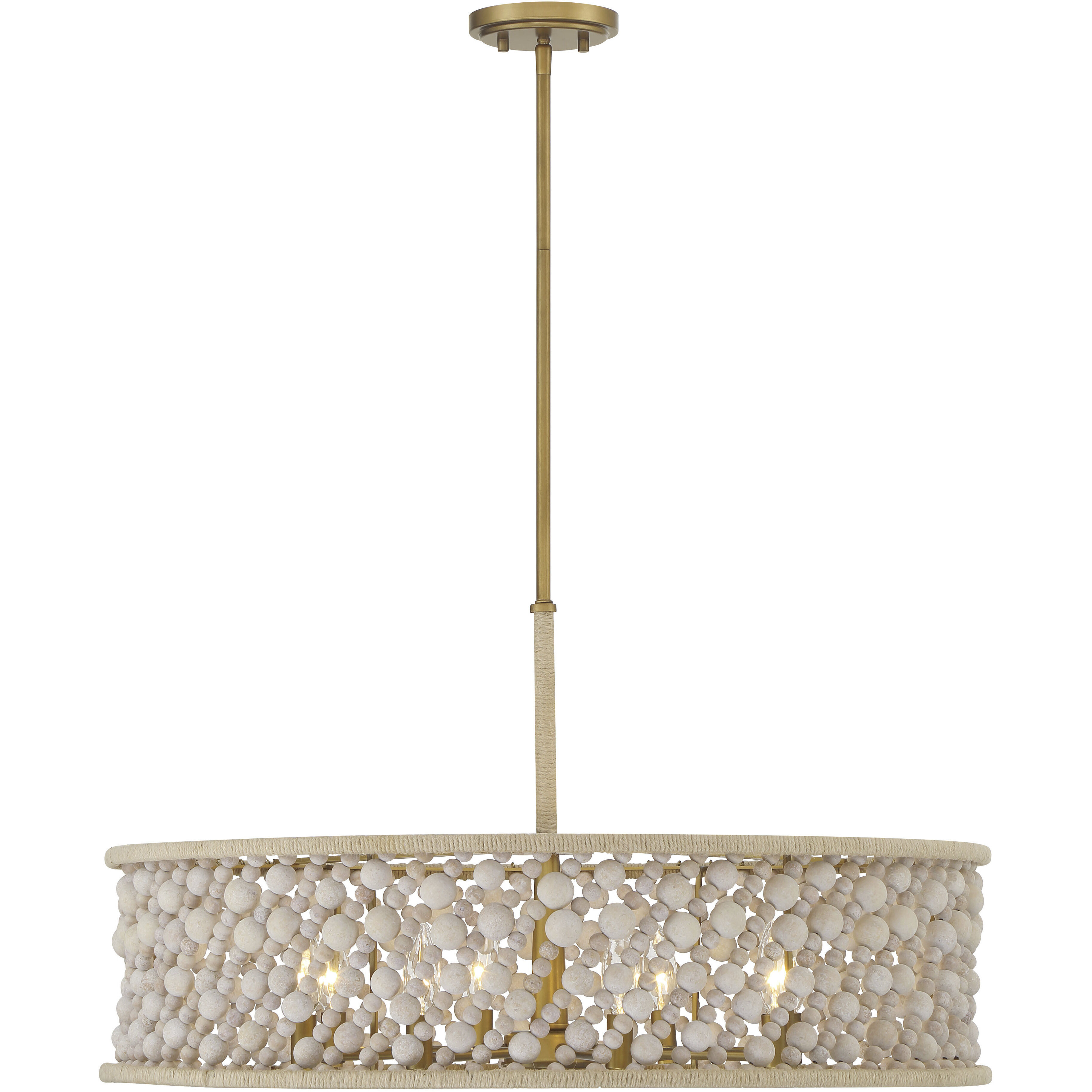 Horsmore 8 Light 29.5 inch Legacy Brass Pendant Ceiling Light