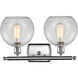 Ballston Athens LED 16 inch Brushed Satin Nickel Bath Vanity Light Wall Light in Clear Glass, Ballston