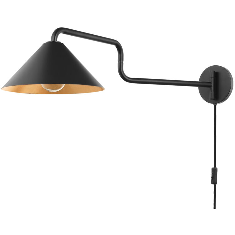 Brianna 34.5 inch 60.00 watt Gold Leaf Portable Wall Sconce Wall Light