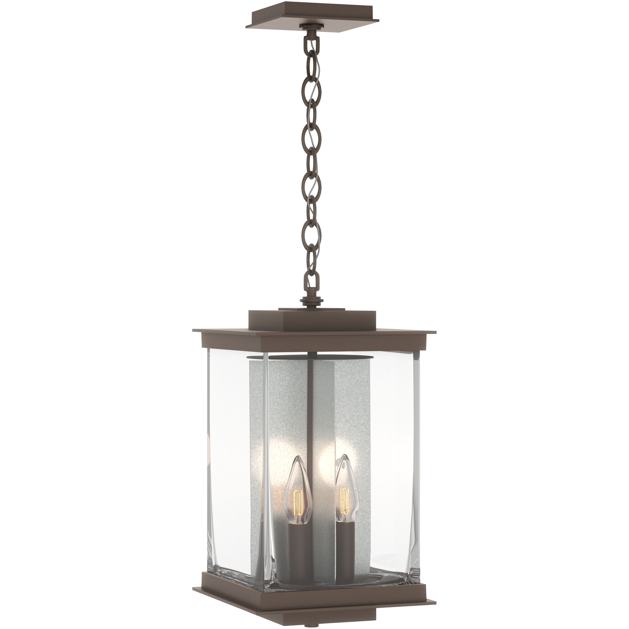 Kingston 4 Light 9.6 inch Coastal Bronze and Translucent Vintage Platinum Outdoor Lantern in Coastal Bronze/Translucent Vintage Platinum, Large