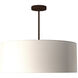 EVOLV 24 inch Dark Bronze Pendant Ceiling Light in White, Incandescent, Classic Family