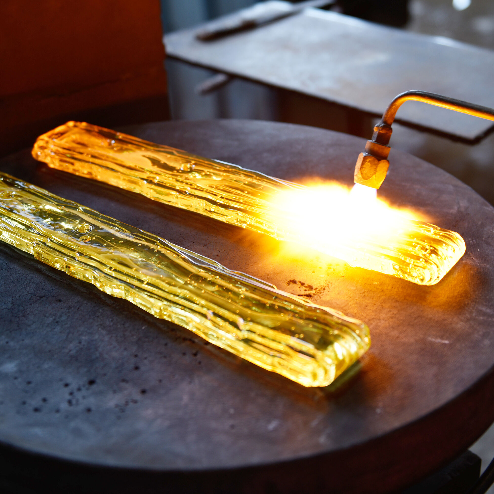 Curva LED 38 inch Brass Chandelier Ceiling Light