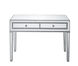 Reflexion 42 inch Antique Hand Painted Silver Desk 