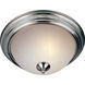 Essentials - 584x 2 Light 13.5 inch Satin Nickel Flush Mount Ceiling Light in Ice