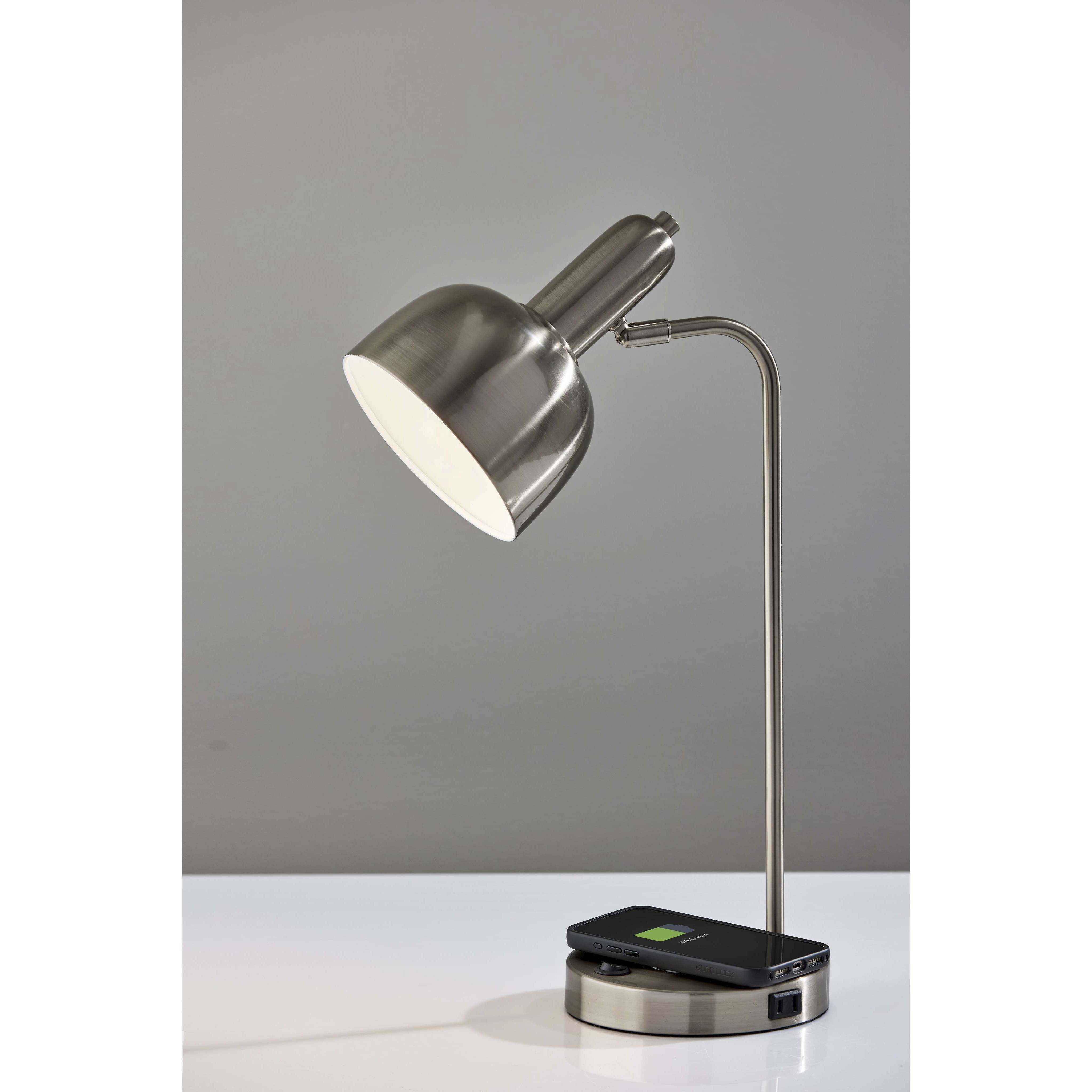 Rico 19 inch 60.00 watt Brushed steel Supercharger Desk Lamp Portable Light