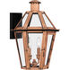 Burdett 2 Light 18 inch Aged Copper Outdoor Wall Lantern