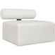 Bolster Back Java Black and Oyster White Armless Outdoor Sofa