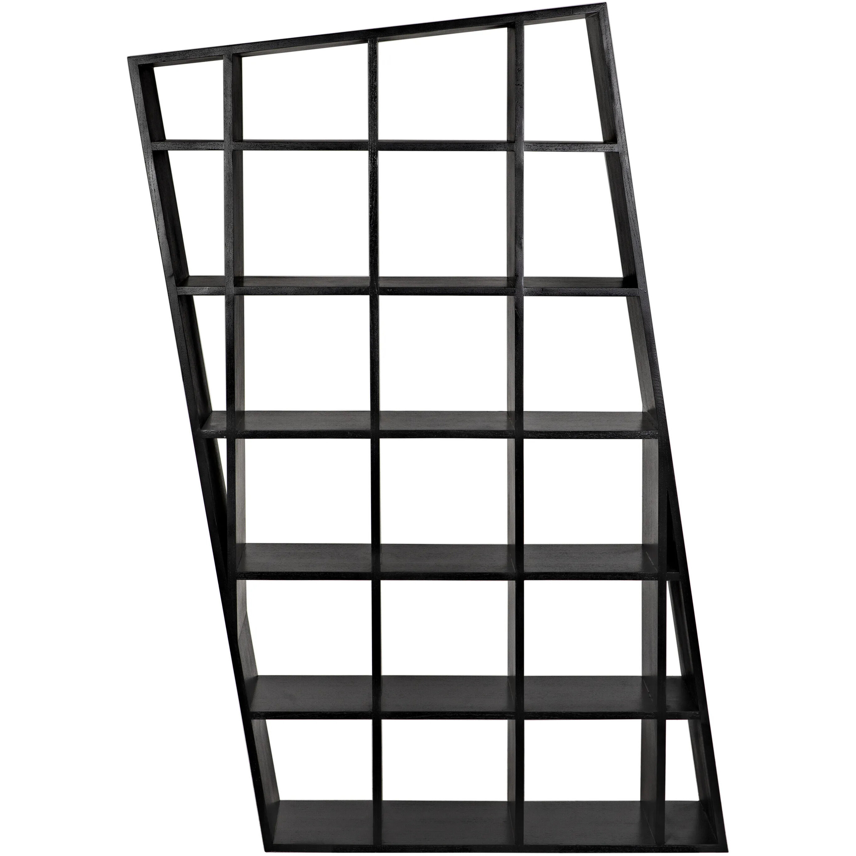 Barsum Hand Rubbed Black Bookcase