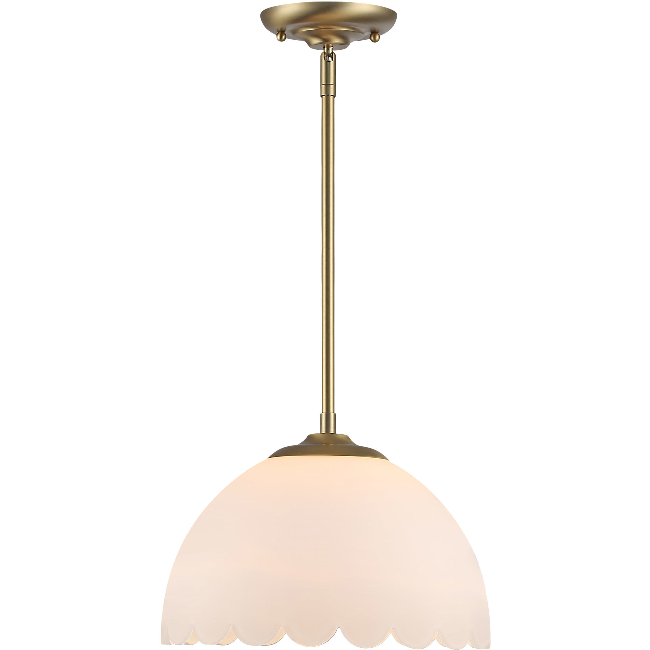 Dorinda 1 Light 12.25 inch Brushed Champagne Brass Pendant Ceiling Light