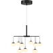 George's Web LED 19.75 inch Bronze W/Gold Dust Chandelier Ceiling Light