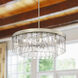 Ciara 9 Light 27 inch White Gold Chandelier Ceiling Light