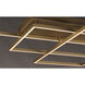 Traverse LED LED 31 inch Champagne Flush Mount Ceiling Light