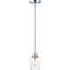 Goblet LED 5 inch Satin Nickel Mini Pendant Ceiling Light in Black and Satin Nickel