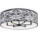 Kato 6 Light 30 inch Carbon Black Semi-Flush Mount Ceiling Light