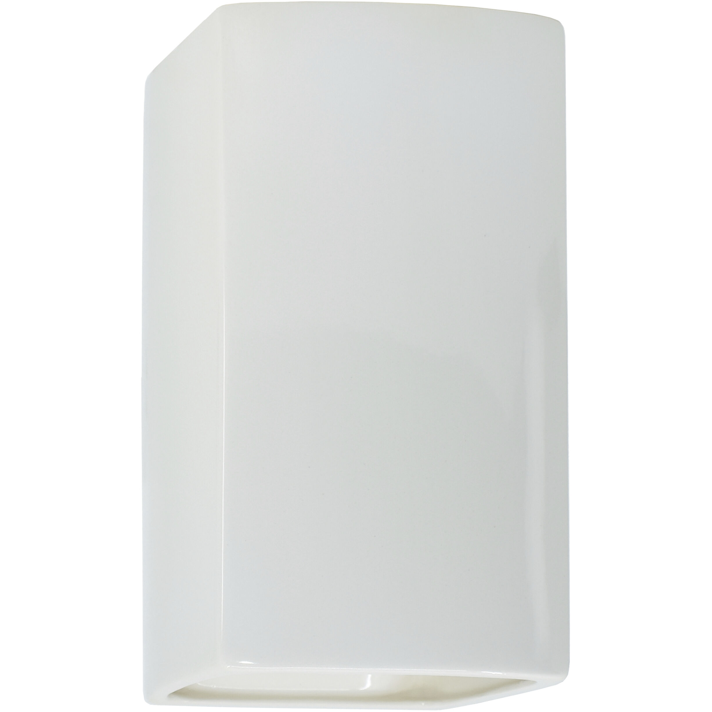 Ambiance Rectangle LED 5.25 inch Gloss White ADA Wall Sconce Wall Light, Small