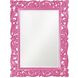 Chateau 42 X 31 inch Glossy Hot Pink Wall Mirror