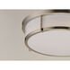 Rogue LED 17 inch Satin Nickel Flush Mount Ceiling Light