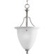 Madison 1 Light 11 inch Brushed Nickel Inverted Pendant Ceiling Light