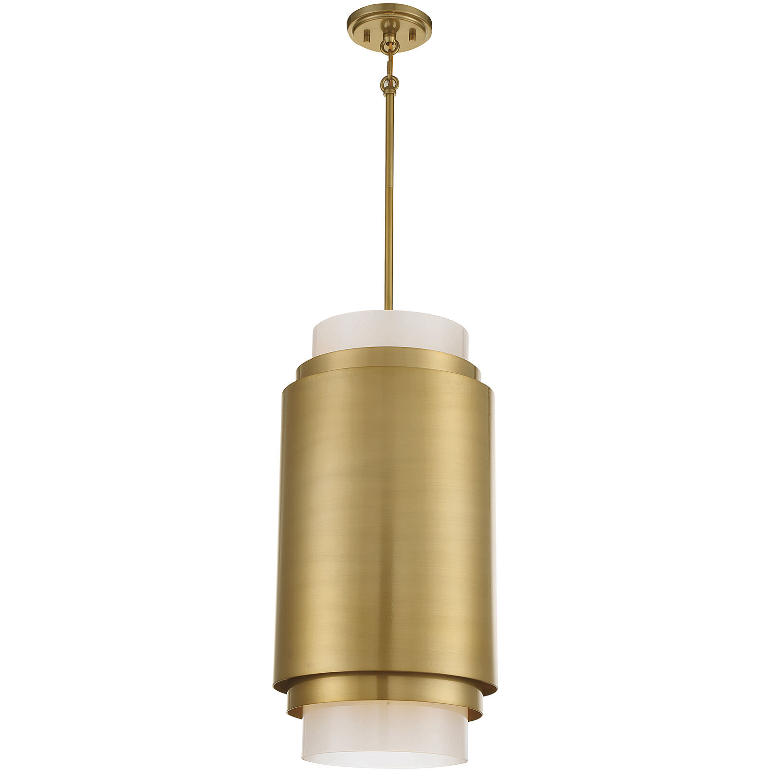 Beacon 3 Light 12 inch Burnished Brass Pendant Ceiling Light