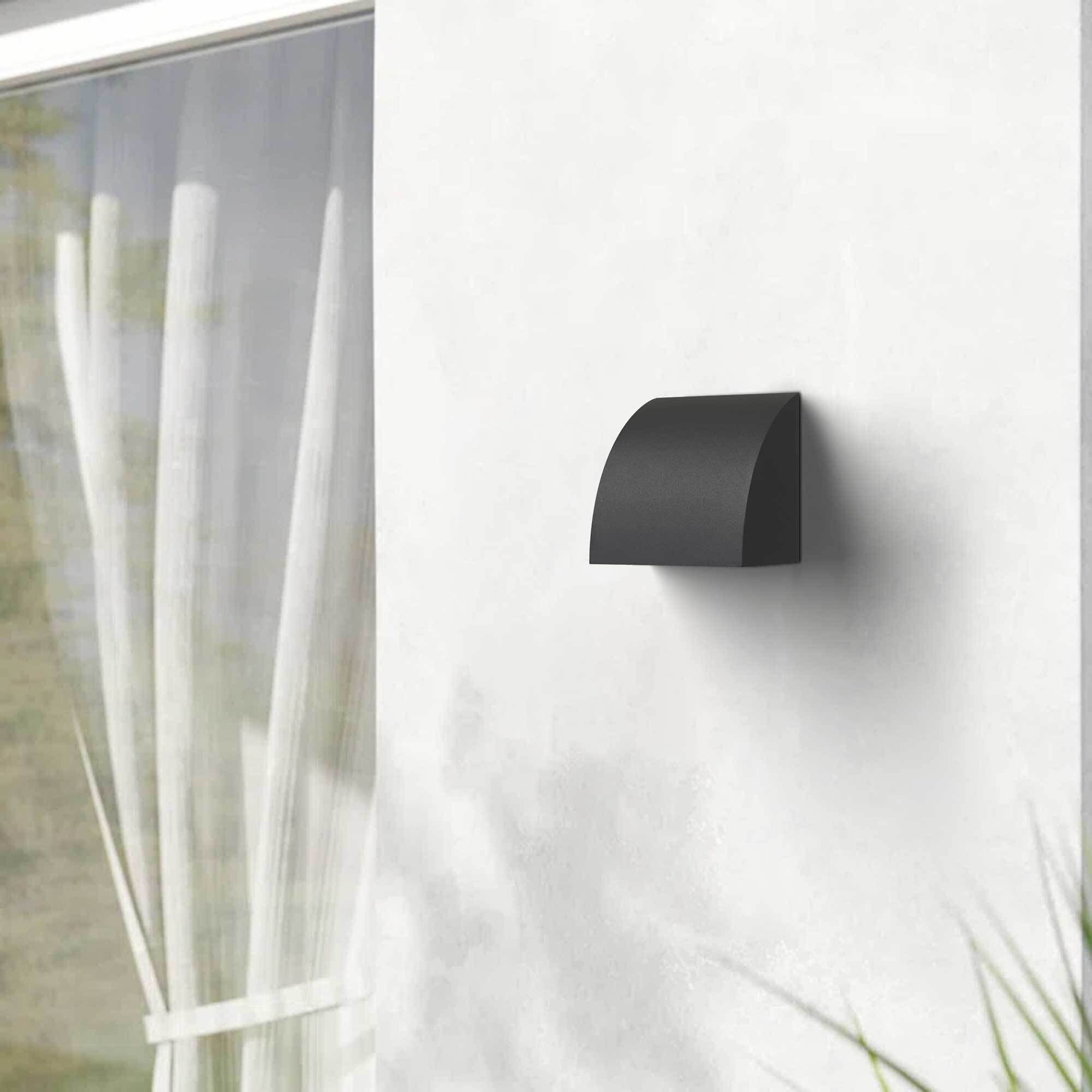 Slope LED 4.63 inch Sand Black Outdoor Wall Sconce
