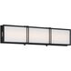 Merick LED 24 inch Dark Matte Black Bath Bar Wall Light