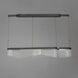 Sonata LED 47.25 inch Black Linear Pendant Ceiling Light