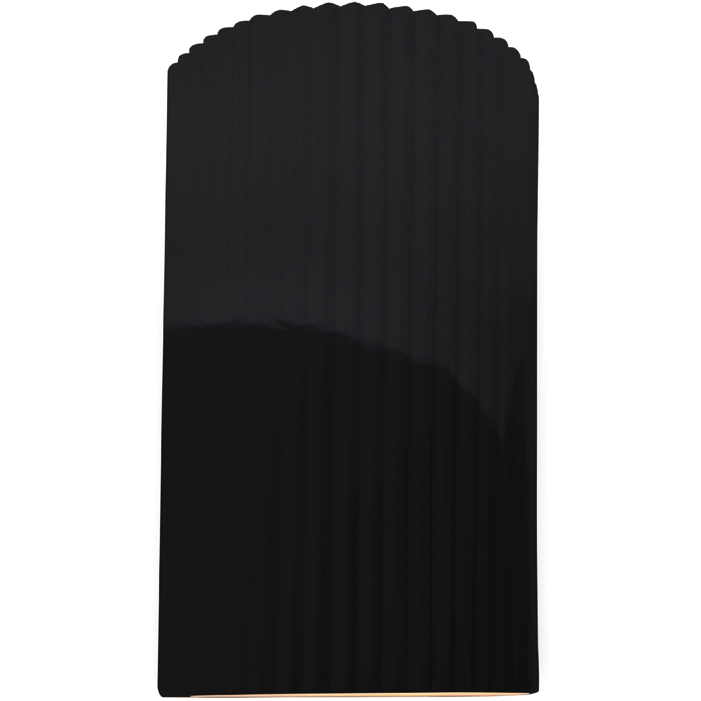 Ambiance LED 7.75 inch Gloss Black ADA Wall Sconce Wall Light