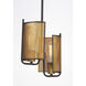 Caspian 2 Light 9 inch Oil Rubbed Bronze/Antique Brass Multi-Light Pendant Ceiling Light