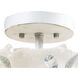 Circeo 2 Light 17 inch Antique White Semi Flush Mount Ceiling Light