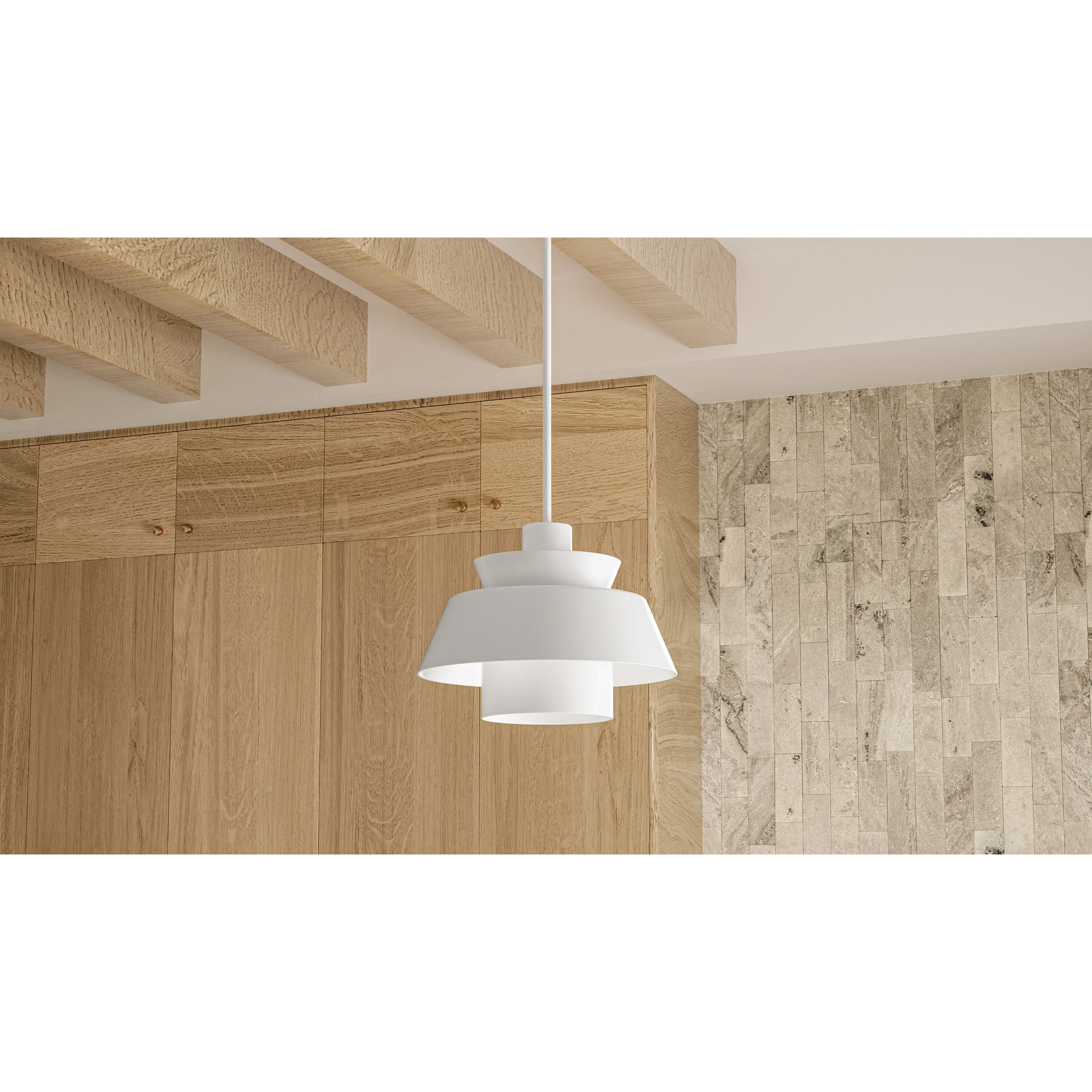 Lumi 1 Light 14 inch Matte White Pendant Ceiling Light
