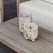 Quarried Stone 11 X 7 inch Indoor Outdoor Candleholders, Set of 2