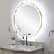 Crofton 32 X 32 inch Plated Brushed Brass LED Lighted Mirror