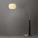 Coronado 84 inch 14.00 watt Matte Black and Satin Nickel Arc Floor Lamp Portable Light