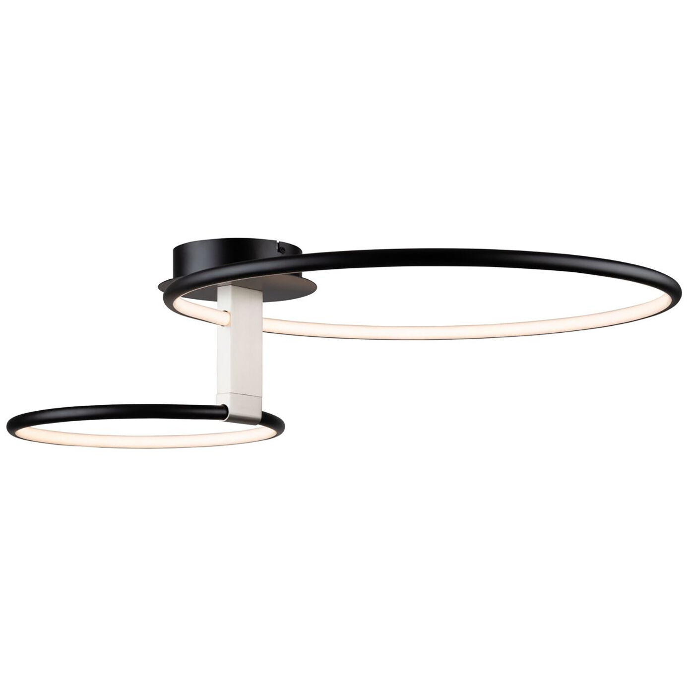 Halo LED 31 inch Black Semi-Flush Mount Ceiling Light