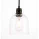 Gabe 1 Light 6 inch Black Pendant Ceiling Light