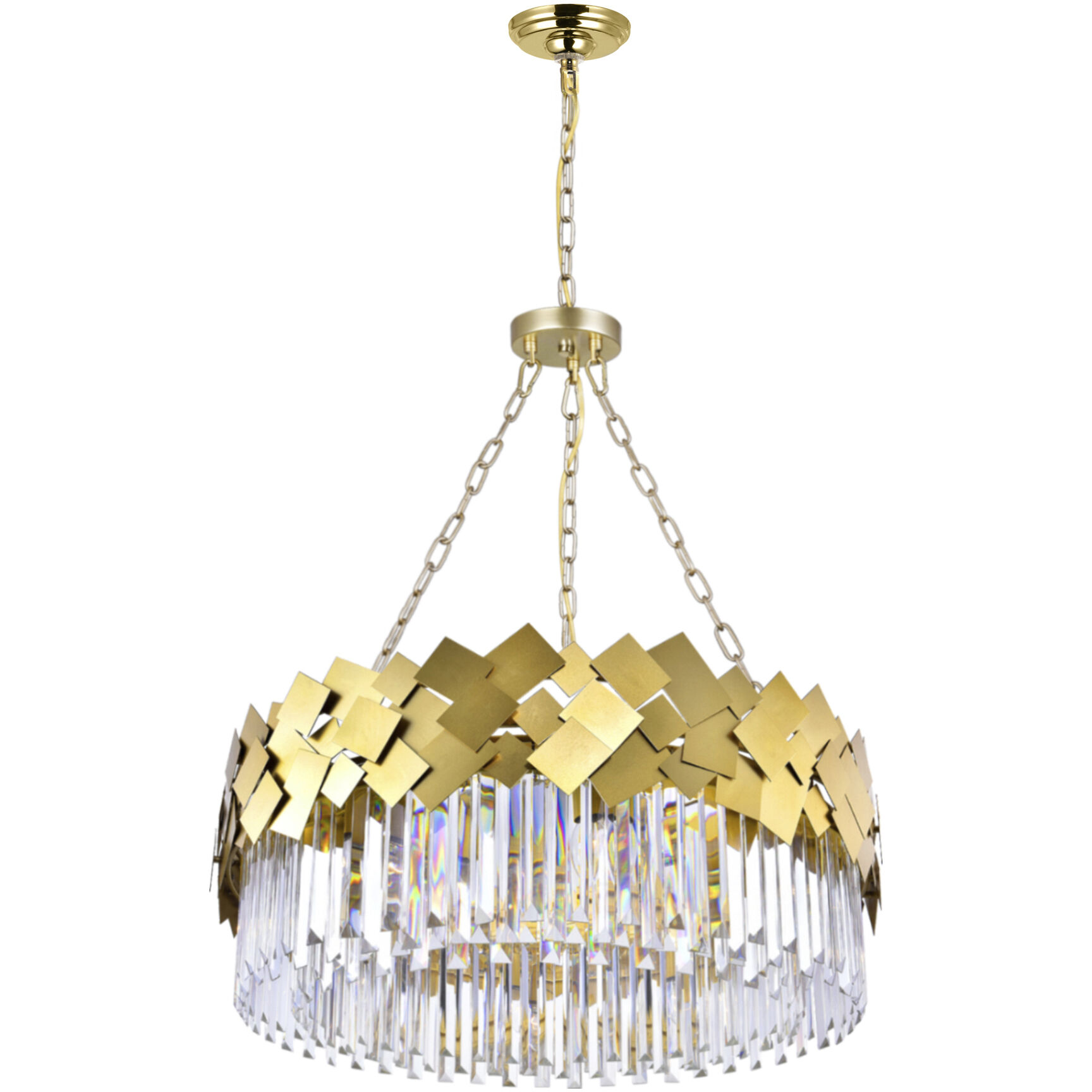 Panache 8 Light 32 inch Medallion Gold Down Chandelier Ceiling Light