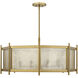 Jacobs 8 Light 32 inch Warm Brass Chandelier Ceiling Light
