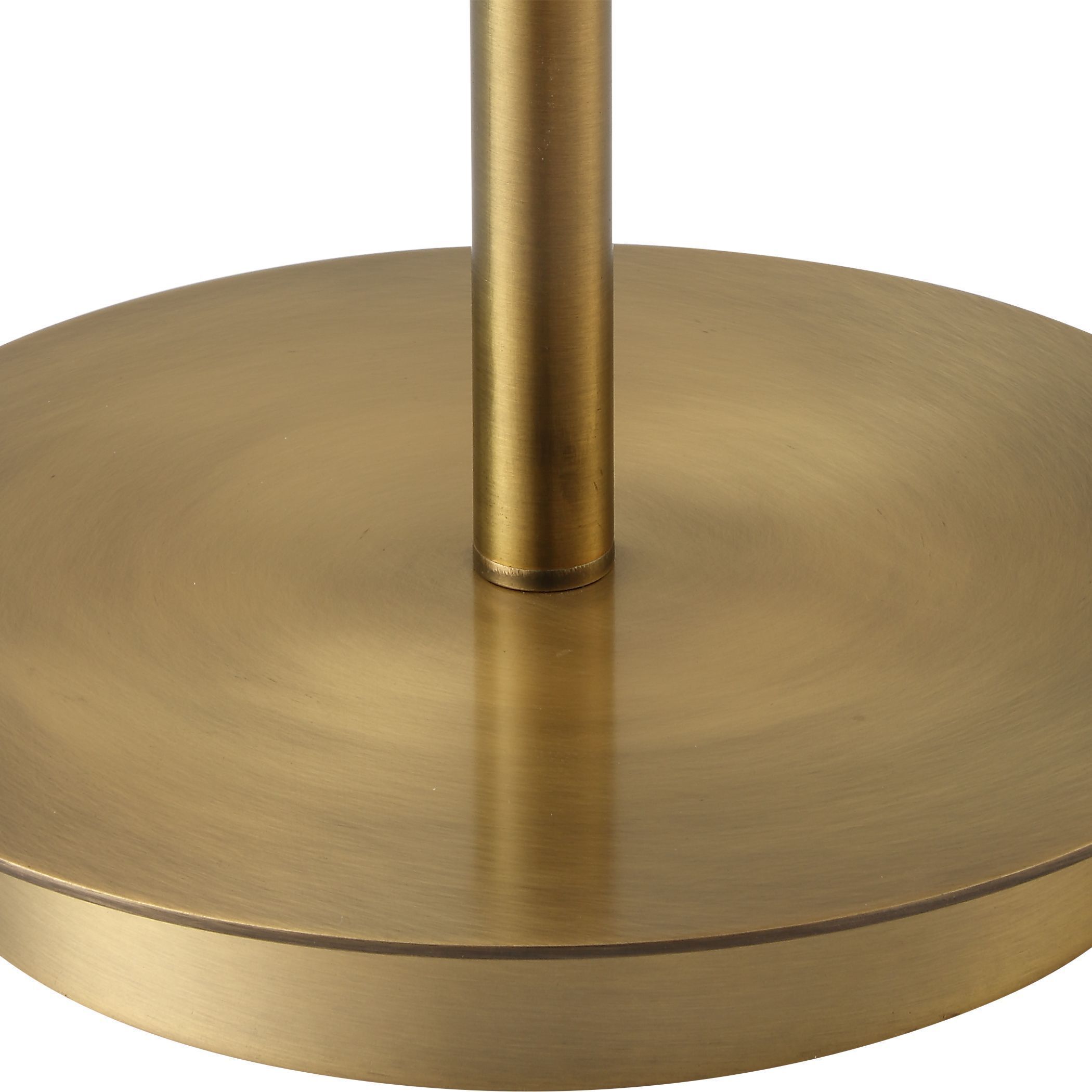 Quite The Buzz 65.5 inch 150.00 watt Textured White Ceramic and Antique Brass Floor Lamp Portable Light