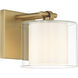 Seville 1 Light 6 inch Legacy Brass Bath Sconce Wall Light