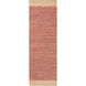 Davidson 72 X 48 inch Pink and Neutral Area Rug, Jute and Cotton