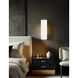 Textile Collection - Classic Family 2 Light 5.25 inch White Linen ADA Wall Sconce Wall Light, EVOLV