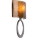 Carlyle 1 Light 11.4 inch Burnished Bronze Cover Sconce Wall Light in Smoke Granite, Circlet